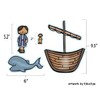 Jonah & The Whale Felt Figures for Bible Flannel Felt