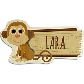 Wooden Door Sign with Name Lara – Various Designs – Name – Children's Nursery Wooden Hanging Plaque Sign