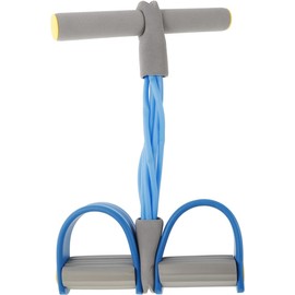 Abaodam Banda De Resistencia con Pedal para Ejercicio Abdominal Multifuncional con Seis Tubos para Tonificación Y Yoga En Casa 16.53X9.44X2.16In