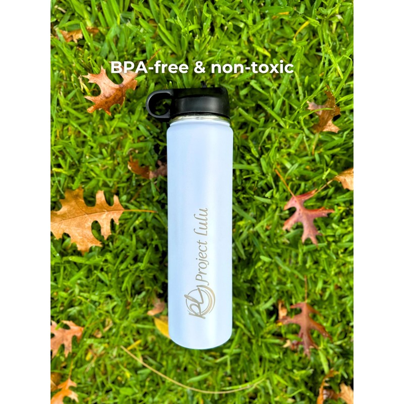 Project Lulu Insulated Stainless Steel Water Bottle Handle Flip Top