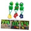 FUNOMOCYA 3pcs Resin Frog Figurine Decorative Ornaments Quirky Home Decor