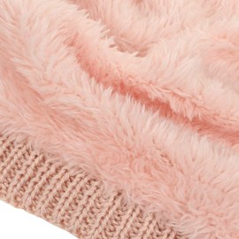 Miobo Beanie Lining, Warm, Fine Knit, Winter, Men & Women, Lattice Brown