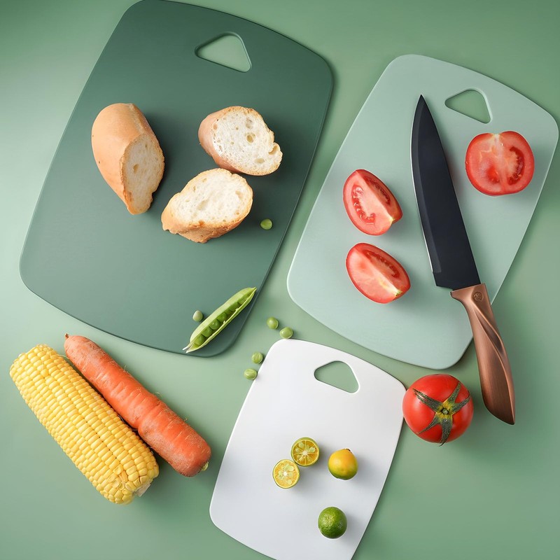 RZMZBY Chopping Board, Chopping Board, 3 Kitchen Board, BPA Free,