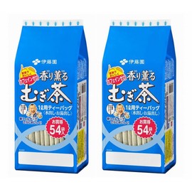 Itoen Fragrant Mugi Tea Bags, 54 Bags x 2 Set, Decaffeinated & Non-Caffeinated