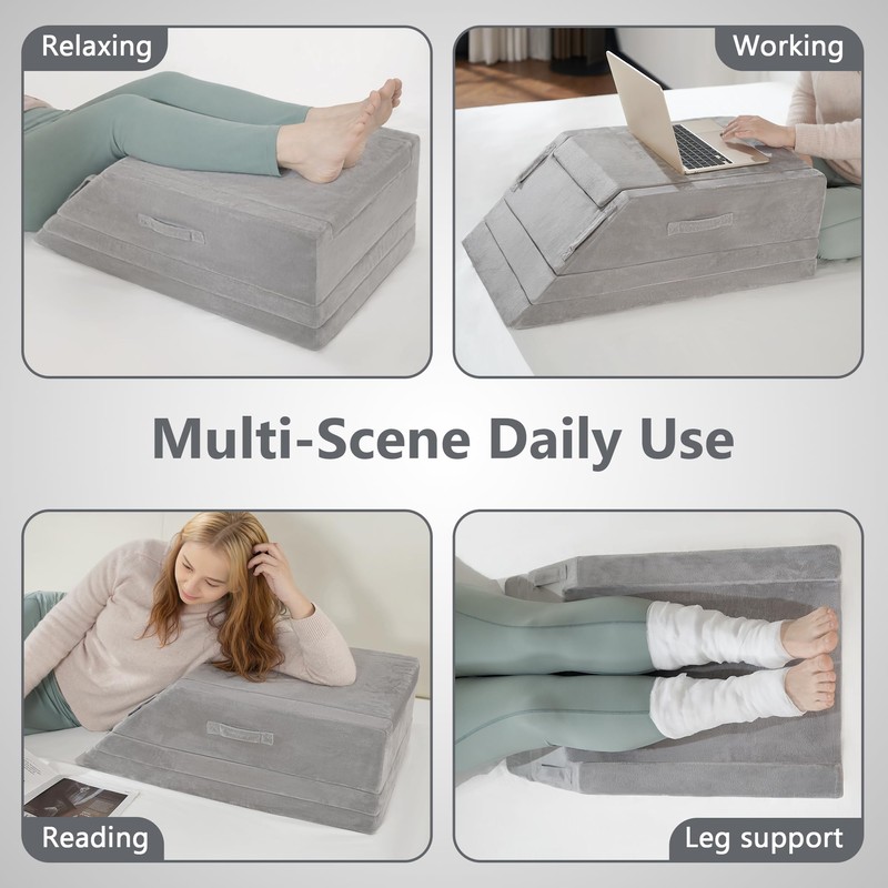 4 Heights Leg Elevation Pillow Blood Circulation, Swelling, L 29"