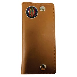 Custom Motorcycle Long Brown Chain Wallet. MADE IN USA