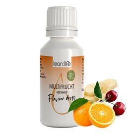 Lean:Life - Flavour Drops 30 ml - Multifrucht - Aroma Tropfen für Lebensmittel - zuckerfrei und kalorienarm