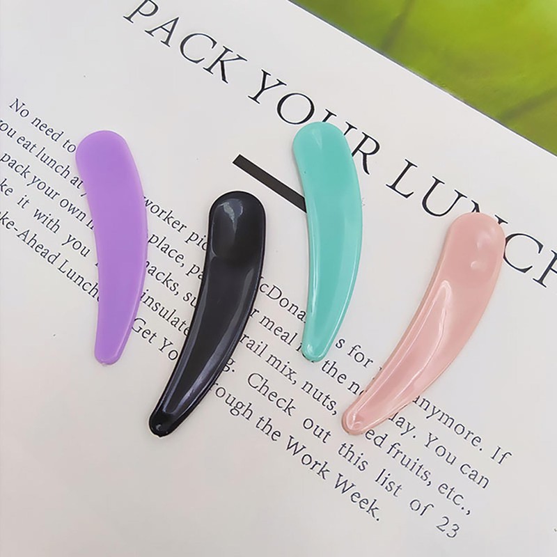 LUYING Spatulas Disposable Travel Accessories Portable Cosmetic Spatula Metal Reusable