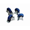 Set of Four 4" Penn Elcom Casters 2 Swivel W/Brake