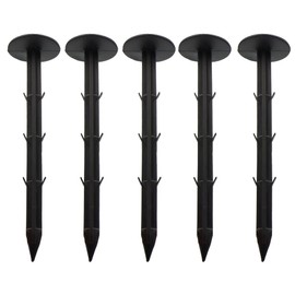 VQRTKS 50 Pcs 6.3 Inch Garden Pegs Anchors Mulch Pegs Garden Stakes Tents Edging Landscape Nails Anchors Plastic Nails Anchoring Spikes for Fixing Weed Mat and Tents