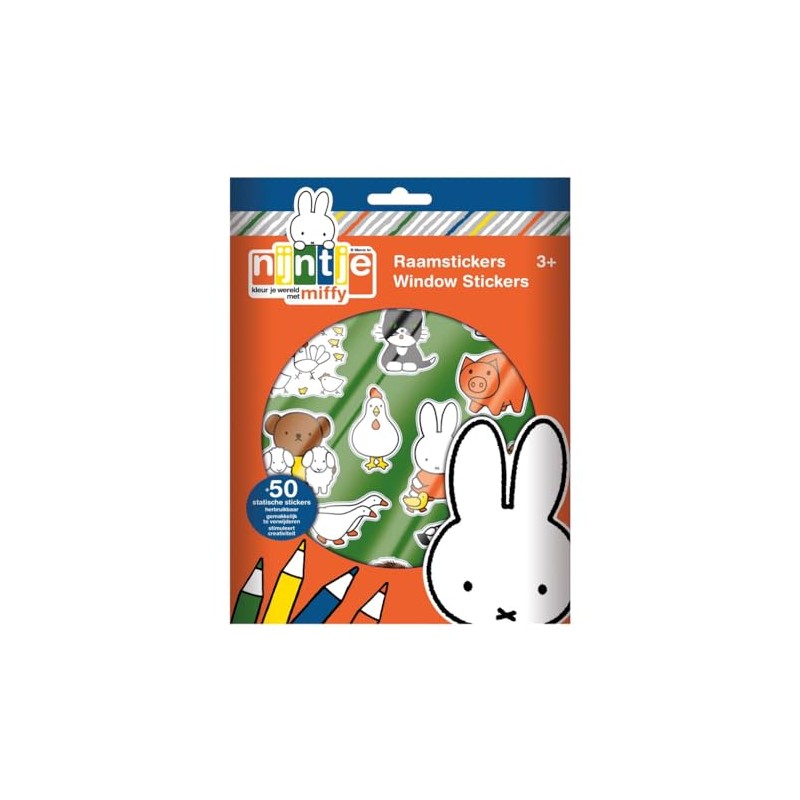 Bambolino Toys Nijtje 17059 Window Sticker Multi-Coloured One Size