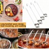 Markeny 4 Pieces Stainless Steel Soup Ladle Metal Handle Ladle