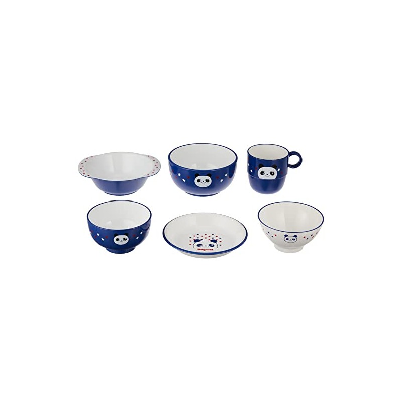Hug me Panda Y15241 6-Piece Dinnerware Set