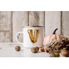 MAXIKIWI Langlebige Emaille-Kaffee- oder Tee-Camping-Tasse für drinnen und draußen, Motiv: