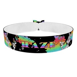 Haze Bunny Stoffarmband - Wasserfestes Satin Armband - Trippy Stoffarmband für Festivals - Unisex Modeaccessoire - Geschenkidee für Freunde - Trendy Freundschaftsarmband