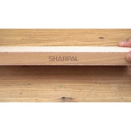 SHARPAL Large Leather Strop (Genuine Cowhide)  with 2 Oz. Polishing Compound&Angle Guide