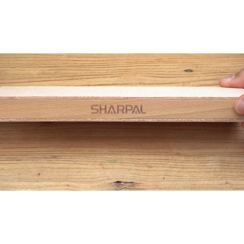 SHARPAL Large Leather Strop (Genuine Cowhide) with 2 Oz. Polishing