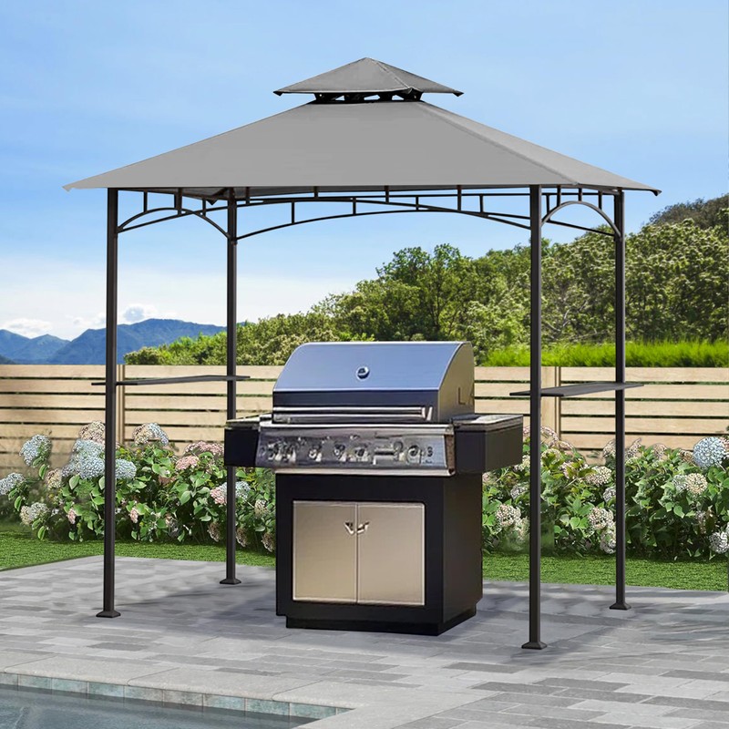 JANCANOPY Gazebo Replacement Cover for Grill Gazebo Model L-GG001PST-F, (Gray)