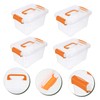 MAGICLULU 4pcs Collapsible Storage Box Storage Organizer Handle Design Sundry