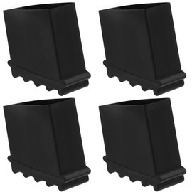 SHINEOFI 4 Piezas Cubiertas De Pies De Escalera Reemplazos De Pies De Escalera Empinadas De Goma Protectores De Pies De Escalera De Extensión Antideslizantes Para Accesorios De Parachoques