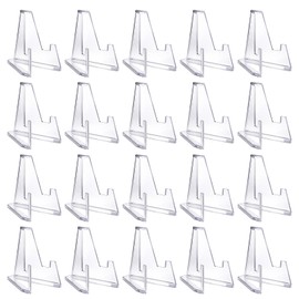 Can Badge Display, Acrylic Stand, Display Stand, Holds 20 Pieces, Tabletop Display, Compatible with Motivational Collections, Can Badge Commemorative Coins, Keychain, Medals