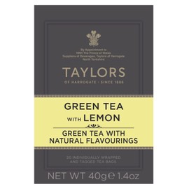 Taylors of Harrogate Green Tea with Lemon, 20 Count (Pack of 6)