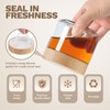 Bumobum 8 oz Glass Jars with Bamboo Lids, 6 Pack