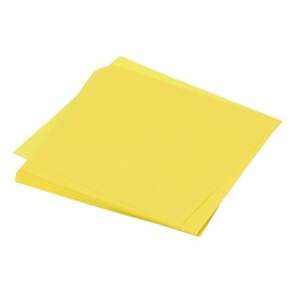QUARKZMAN 50 Sheets Origami Paper, Double-Sided Craft Paper, Lemon Yellow, 10 x 10 cm, Craft Paper Set, 70 g/m², Folding Paper Square for DIY, School Craft Projects