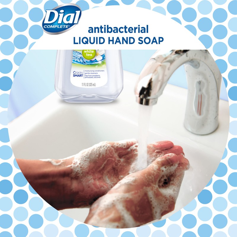 Dial Antibacterial Liquid Hand Soap, White Tea, 11 fl oz