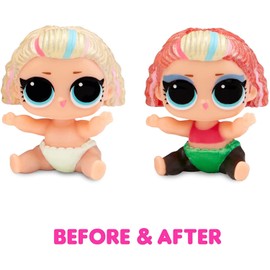 LOL Surprise Glitter Colour Change Lil Sis Set With 5 Surprises - Random Assortment - Including a Collectable Doll, Sparkly Fashions and Accessories - Suitable For Kids From 4 Years