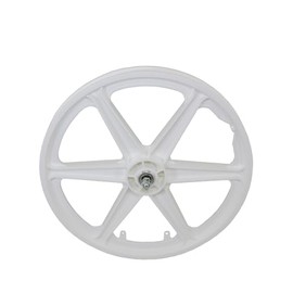 ALTALINE 20" Bicycle White BMX Style 6 Spoke Plastic Front Wheel