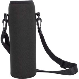 VGEBY Funda para Botella de Agua, Funda a Prueba de escaldaduras para Botella de Agua port¨¢til de 3 Colores para Actividades al Aire con Correa (Black)