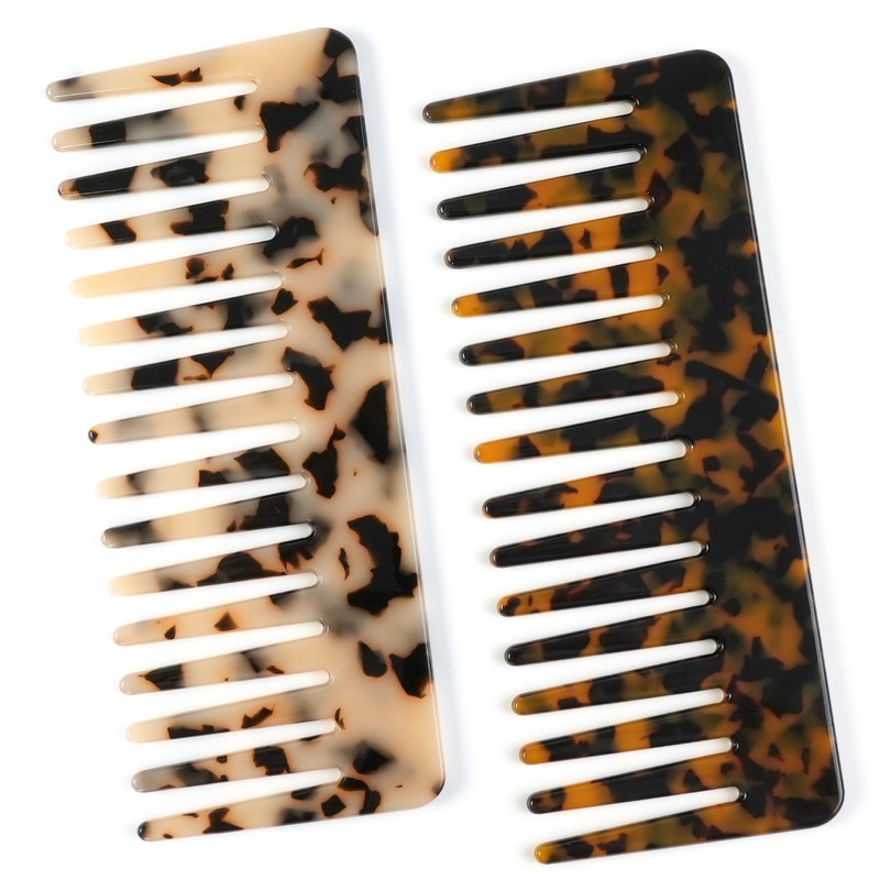 TaShow- MATERIALES FIABLES Los peines de dientes anchos de color