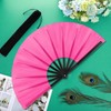 Blulu Large Folding Fans for Line Dancing Big Chinese Foldable