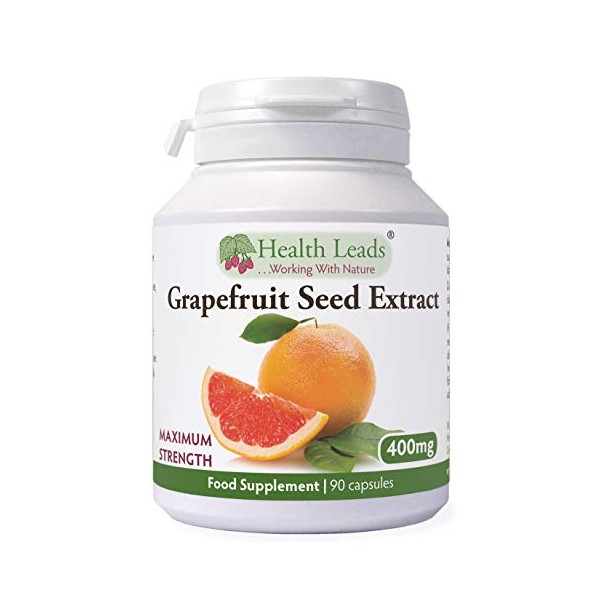Grapefruit Seed Extract (Magnesium Stearate Free) 400mg x 90 Capsules (GSE)