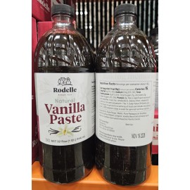 Rodelle Natural Vanilla Paste 32fl oz 946ml (2 Bottles)