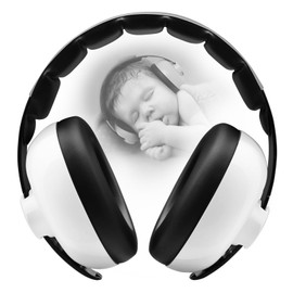 BBTKCARE Baby Headphones - Infant Ear Protection for Babies | Baby Earmuffs Noise Cancelling Headphones 3-36 Months | Baby Travel Essentials for Outdoor - white