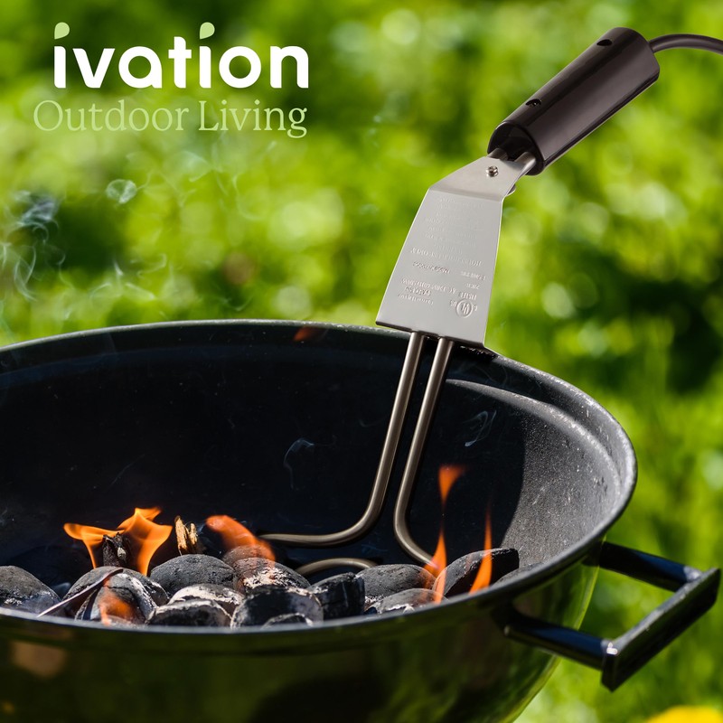 Ivation Premium 500W Electric Charcoal Starter (Small) – Quickly Ignite