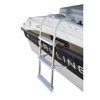 DotLine Boat Aluminum 3 Step Ladder – Folding Gunwale Hook