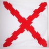 Burgundy Cross Flag 3' x 3' for a Pole -