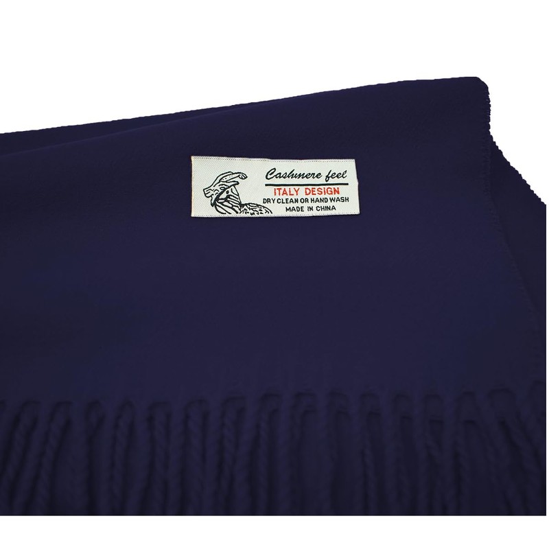Glory Max - Bufanda unisex de invierno de color liso,