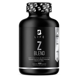 Life Zinc 100 Cápsulas Ingredientes Naturales Colágeno Vitamina Blend