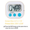 4 Small Digital Kitchen Timer Food Timer, Large Numbers Large