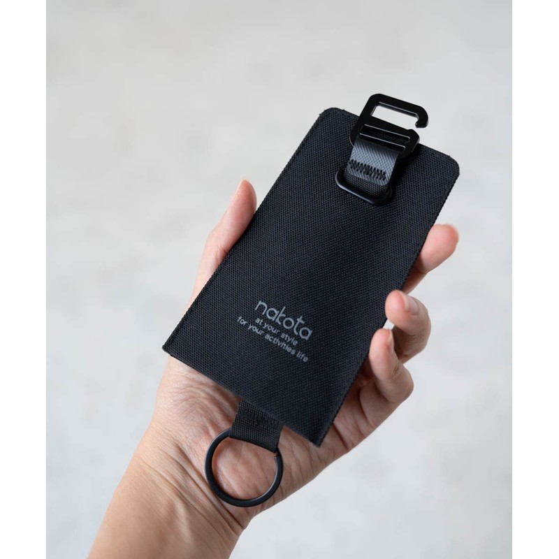 Nakota Ringer Keycase Key Case, Key Ring, Bell Shape, Black,
