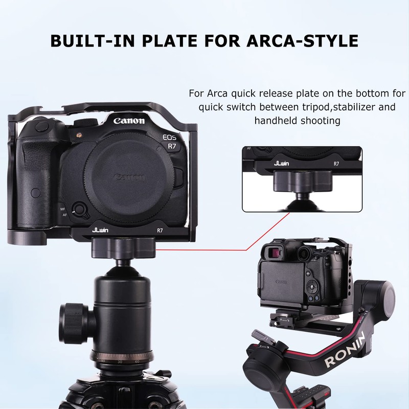 Foto4easy Aluminum Alloy R7 Cage for Canon EOS R7 Mirrorless