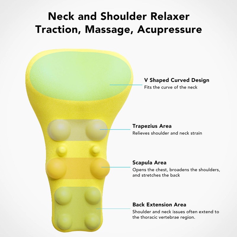 Neck Shoulder Relaxer Cervical Spine Alignment Trigger Point Massage Cervical