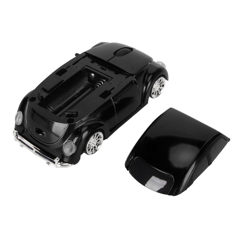 Wireless Mouse Red Sports Car Style 2.4GHz USB Receiver 1600DPI