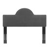 Modway Dawn Performance Velvet Headboard, Twin, Charcoal