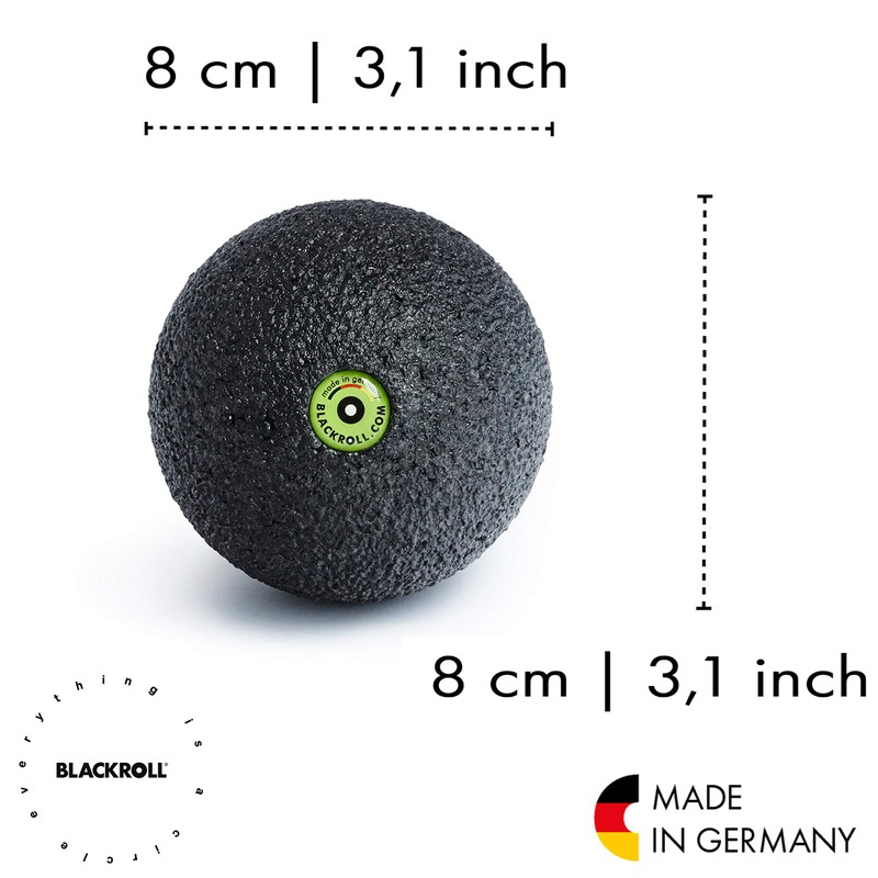 Blackroll Accessory Set 3 Pieces Including Blackroll Mini Ball 8