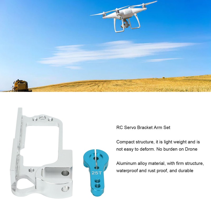RC Servo Mount Bracket with 25T Arm Aluminum Alloy Anti